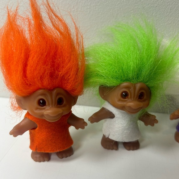 Vintage DAM Mini Troll Dolls Set of 4 - Picture 3 of 11